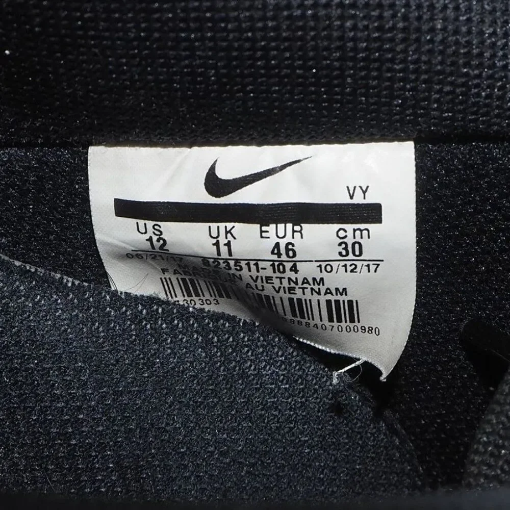 Nike Air Force 1‎ '07 LV8 'White Black Orange' Sneakers 823511-104 Men's 12